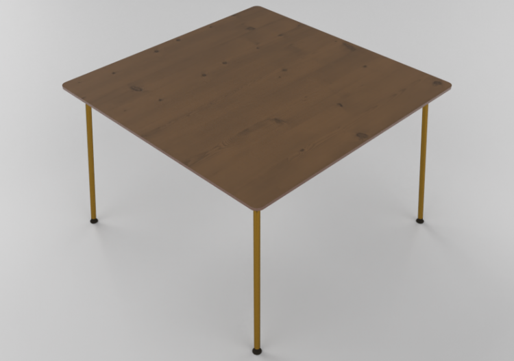 Tavoli 3D - Tavolo quadrato - Hitch Mylius - hm68k - ACCA...