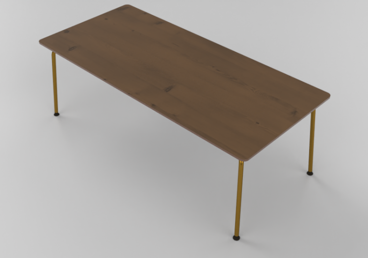 Mesas 3D - Mesa retangular - Hitch Mylius - hm68m - ACCA...