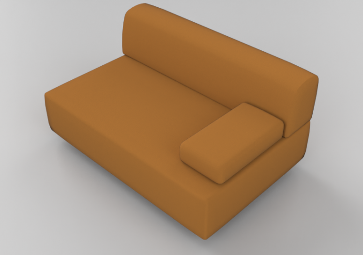 Divani 3D - Divano rivestito in tessuto o in pelle - Hitch...