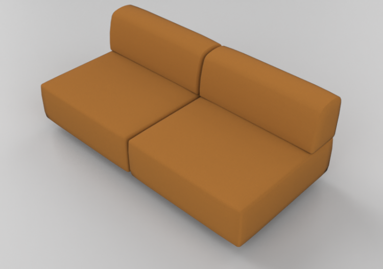 3D Sessel und Sofas - Sofa 2-Sitzer - Hitch Mylius -...