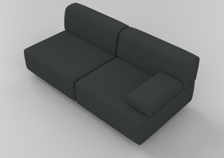 3D Sessel und Sofas - Sofa 2-Sitzer - Hitch Mylius -...