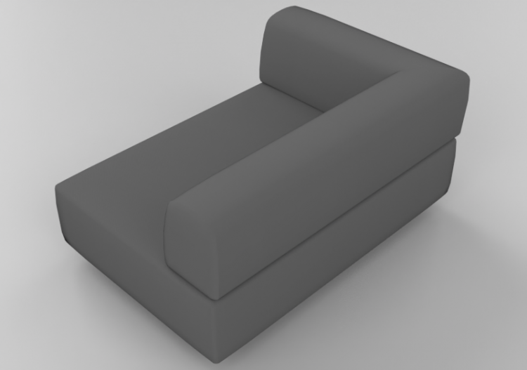 Divani 3D - Divano rivestito in tessuto o in pelle - Hitch...