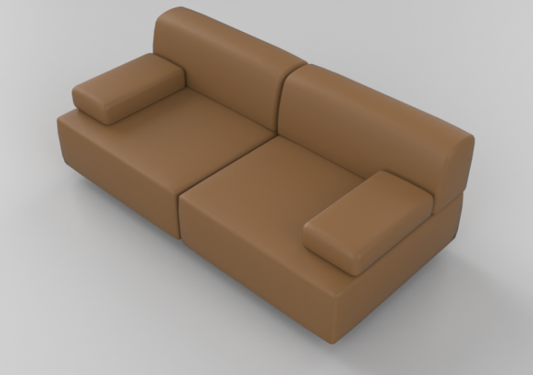 3D Sessel und Sofas - Sofa 2-Sitzer - Hitch Mylius -...