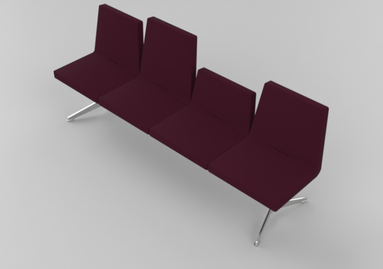 椅子 - 3 seater bench - Hitch Mylius - hm213g - ACCA software