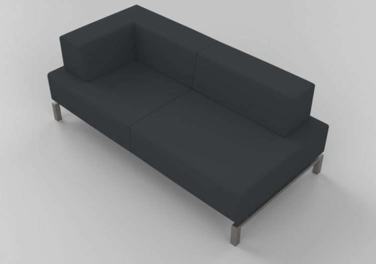 Fauteuil 3D - Canapé 2 places en tissu - Hitch Mylius -...