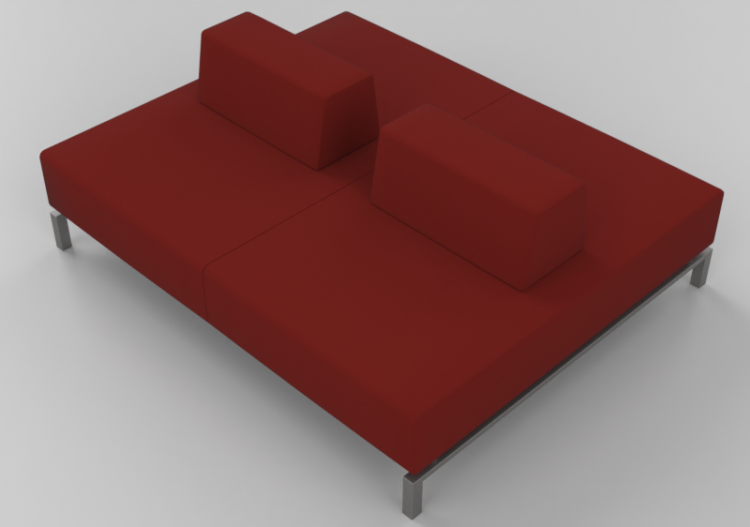 3D Sessel - Stoffsofa 4-Sitzer - Hitch Mylius - hm93h -...