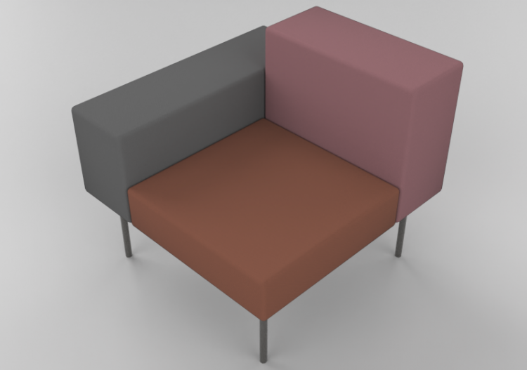 3D Arm Chairs - Fabric upholstered armchair - Hitch Mylius...