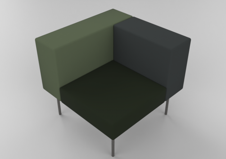 3D Arm Chairs - Fabric upholstered armchair - Hitch Mylius...