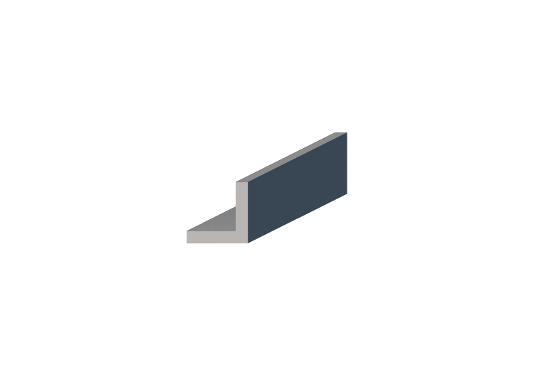 3D Profile - Profile L-50/10x50/10mm - ACCA software 3D Profile - Profile L-50/10x50/10mm - ACCA software