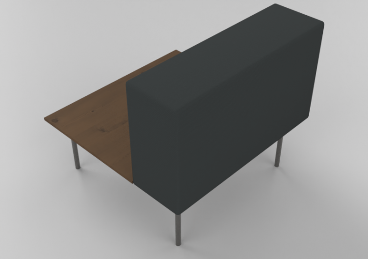 Poltronas 3D - Banco con mesa de apoyo- Hitch Mylius -...