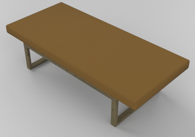 Poltronas 3D - Banco com assento acolchoado - Hitch Mylius...