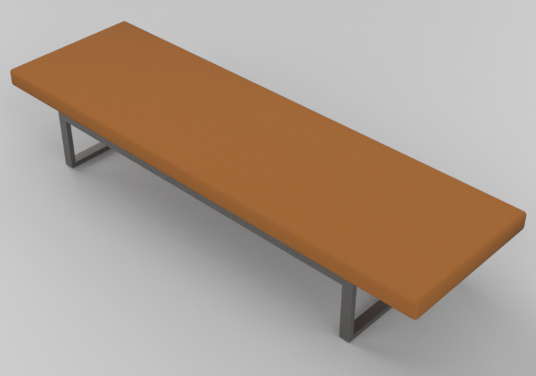 Poltronas 3D - Banco com assento acolchoado - Hitch Mylius...