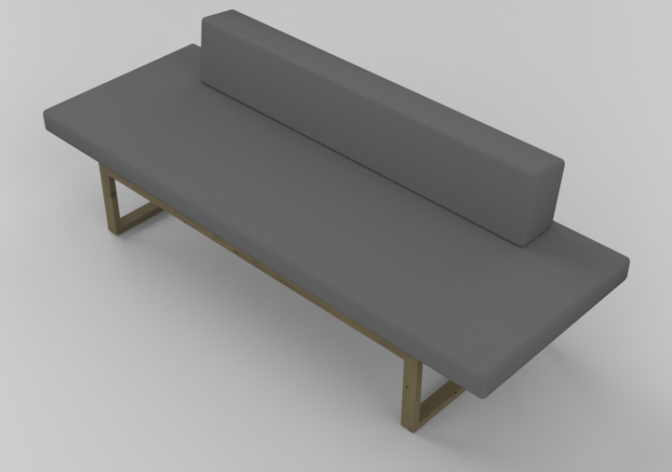 Poltrone 3D - Panca con seduta imbottita - Hitch Mylius -...