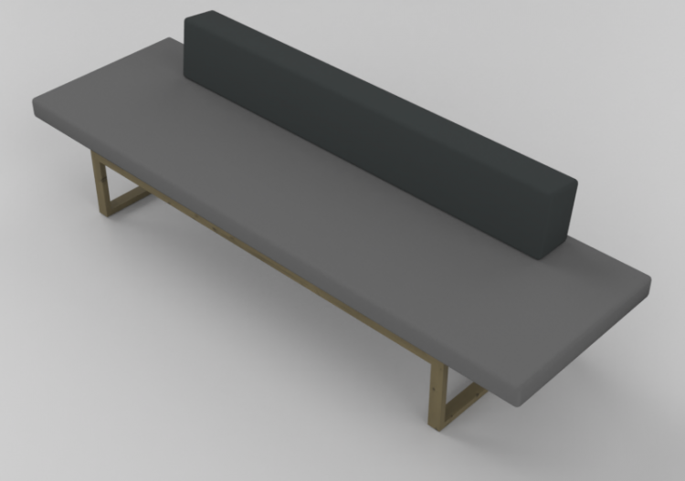 Poltrone 3D - Panca con seduta imbottita - Hitch Mylius -...