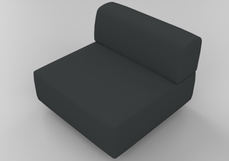 3D Arm Chairs - Fabric upholstered armchair - Hitch Mylius...