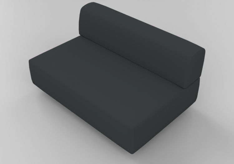 Poltrone 3D - Divano rivestito in tessuto o in pelle -...