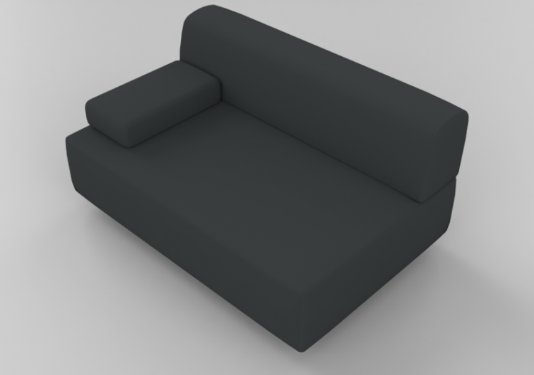 Poltrone 3D - Divano rivestito in tessuto o in pelle -...
