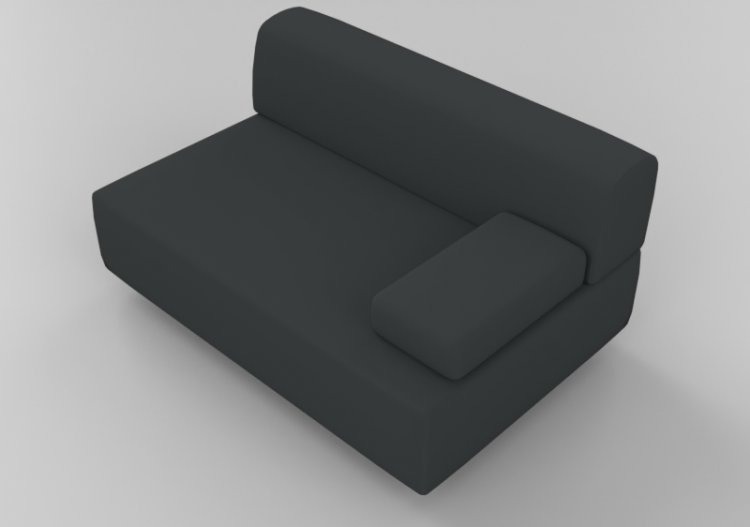 Fauteuil 3D - Canapé revêtu en tissu ou en cuir - Hitch...