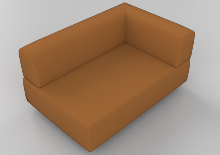 Poltrone 3D - Divano rivestito in tessuto o in pelle -...