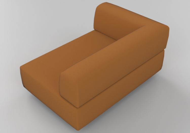 Poltronas 3D - Sofá revestido de tecido ou de pele - Hitch...