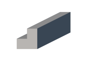 3D Profil - Profil L-50/25x50/25mm