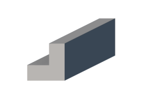 3D Profil - Profil L-60/25x60/25mm