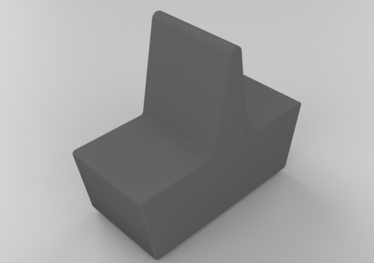 3D Sessel - Sofa 2-Sitzer - Hitch Mylius - hm221c - ACCA...