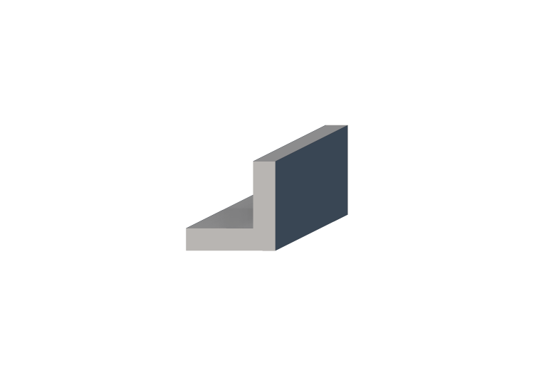 Perfil 3D - Perfil L-100/25x100/25mm - ACCA software Perfil 3D - Perfil L-100/25x100/25mm - ACCA software