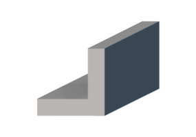 3D Profile - Profile L-100/25x100/25mm