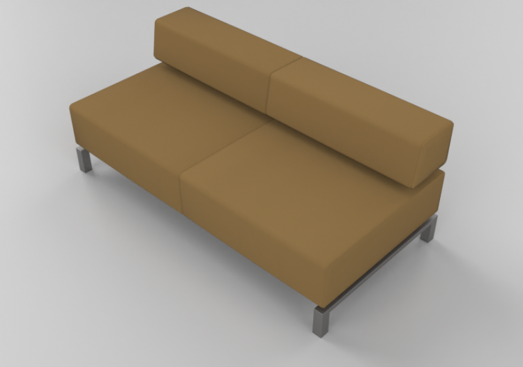 Poltronas 3D - Sofá 2 plazas de tela o de piel - Hitch...