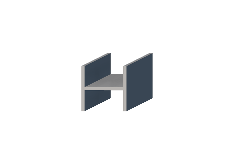 3D Profil - Profil H-140/10x140/10mm - ACCA software 3D Profil - Profil H-140/10x140/10mm - ACCA software