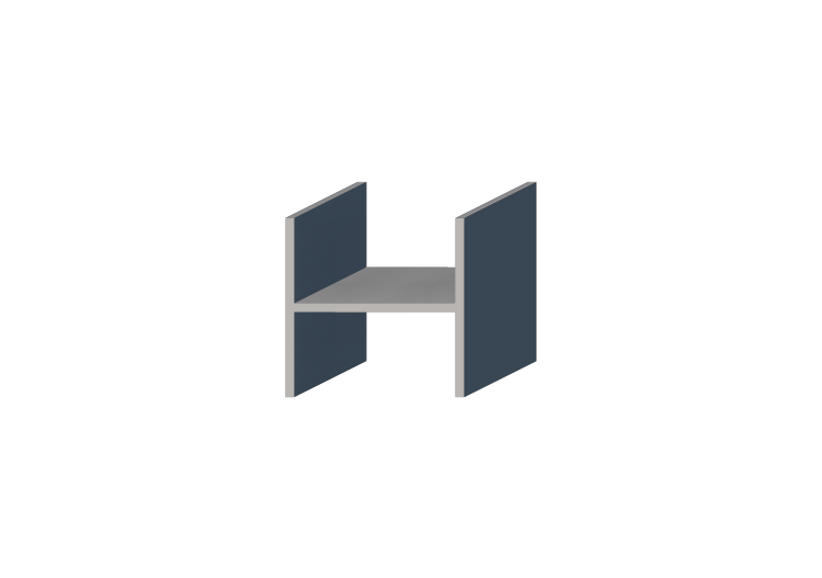 3D Profile - Profile H-200/10x200/10mm - ACCA software 3D Profile - Profile H-200/10x200/10mm - ACCA software