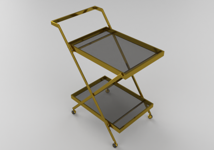 Mesas 3D - Carro servicio rectangular - Kare - 81385 - ACCA...
