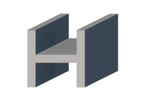 三维剖面 - ?? H-140/20x140/20mm
