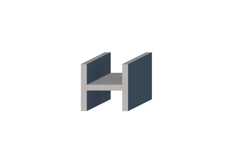 Perfil 3D - Perfil H-160/20x160/20mm - ACCA software Perfil 3D - Perfil H-160/20x160/20mm - ACCA software