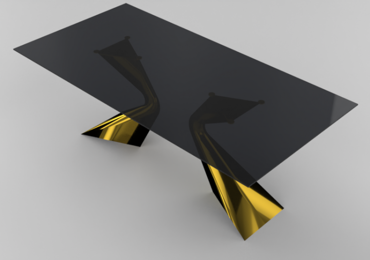 3D Tisch - Tisch rechteckig - Kare - 81543 - ACCA software