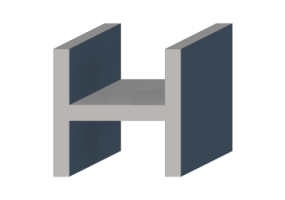 Profilo 3D - Profilo H-200/25x200/25mm