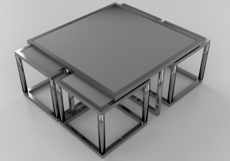 3D Tables - Rectangular table - Kare – 82738 - ACCA...