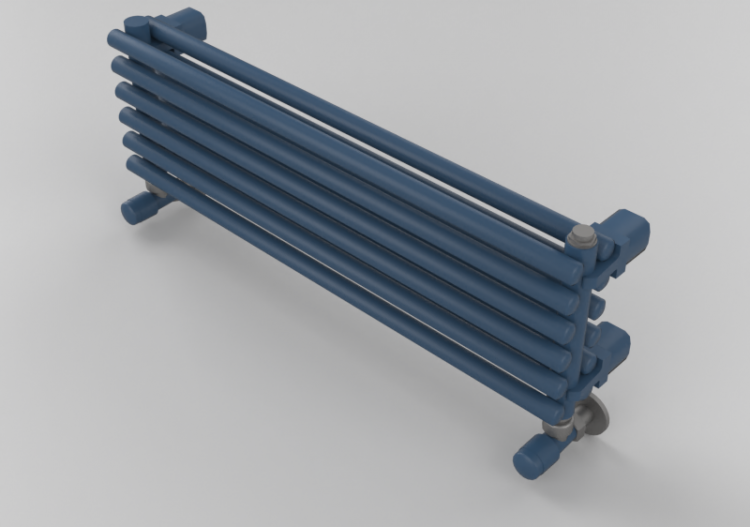 Radiateur et Ventilateur-convecteur 3D - Radiateur...