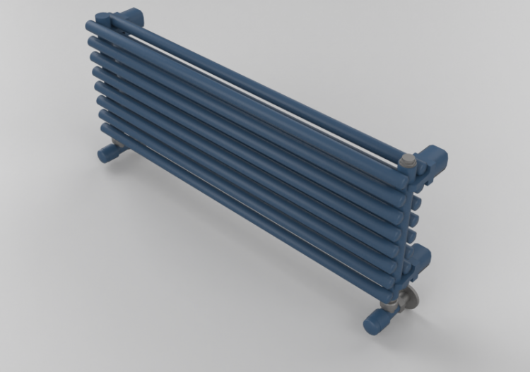 Radiador e Ventiloconvectores 3D - Radiador horizontal de...