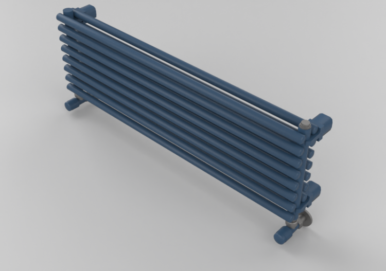 Radiador e Ventiloconvectores 3D - Radiador horizontal de...