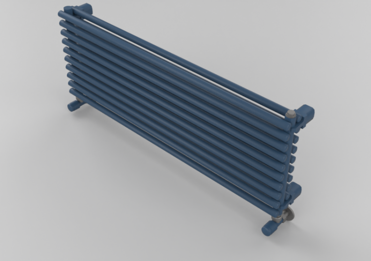 Radiator and fan coil units 3D - Steel horizontal radiator...