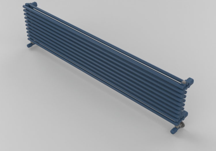 Radiador e Ventiloconvectores 3D - Radiador horizontal de...