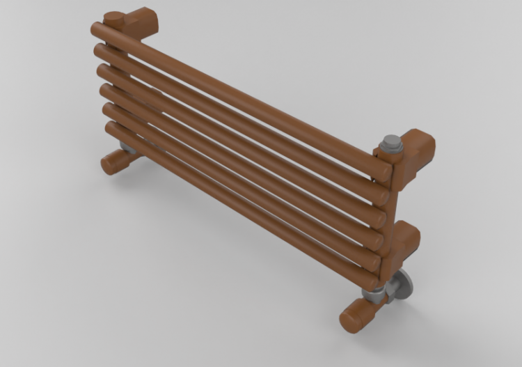 Radiateur et Ventilateur-convecteur 3D - Radiateur...