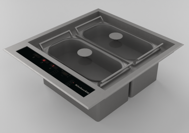 Eletrodomésticos 3D - Cooktop com duas placas de indução -...