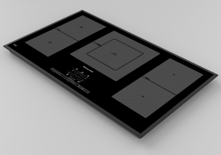 Electroménagers 3D - Plan cuisson à induction 5 zones -...