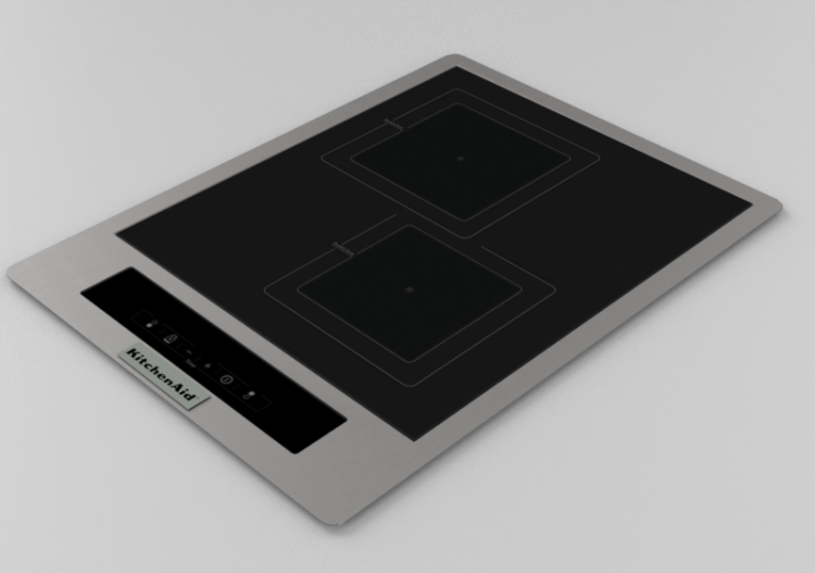 Eletrodomésticos 3D - Placa de indução 2 queimadores -...