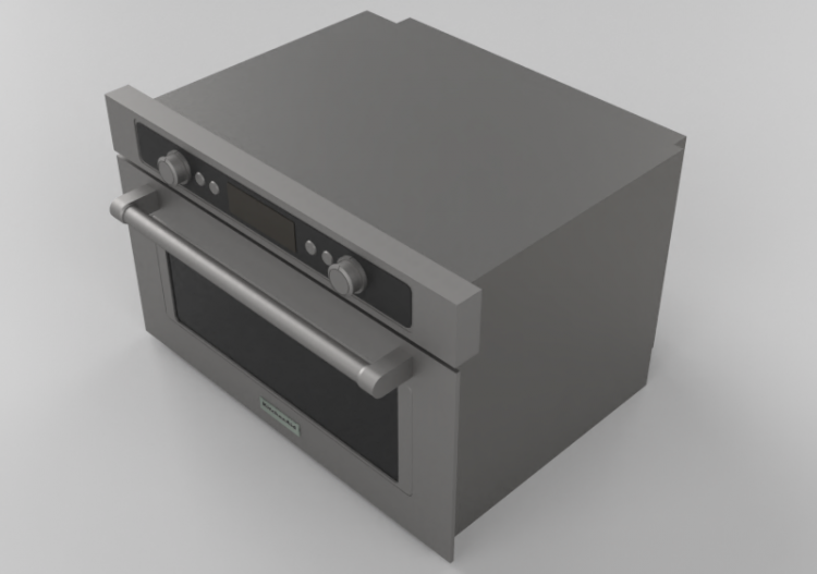 3D Haushaltgeräte - Eingebauter Mikorwellenofen -...