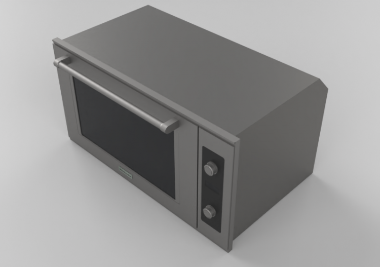 3D Haushaltgeräte - Eingebauter Konvektionsofen -...