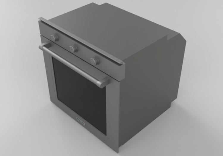 3D Haushaltgeräte - Eingebauter Konvektionsofen -...